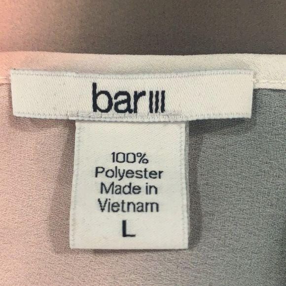 Bar 3 Tri Color Size Large Off Shoulder Blouse - Picture 7 of 8